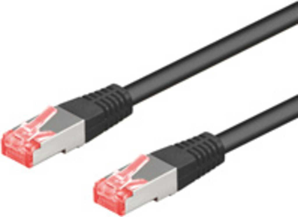 10m Patchkabel Cat&period;6a S&sol;FTP schwarz
