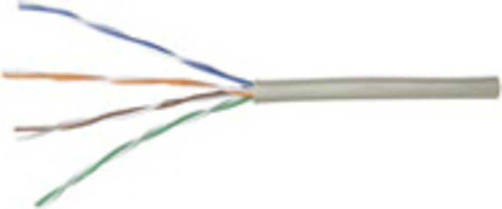 100m Netzwerkkabel Cat&period;5e U&sol;UTP goobay AWG 24&sol;1 grau