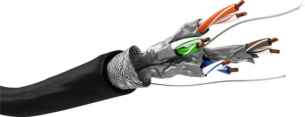 100m Netzwerkkabel CAT 6 Outdoor&comma; CU&comma; S&sol;FTP &lpar;PiMF&rpar;&comma; AWG 24&sol;1