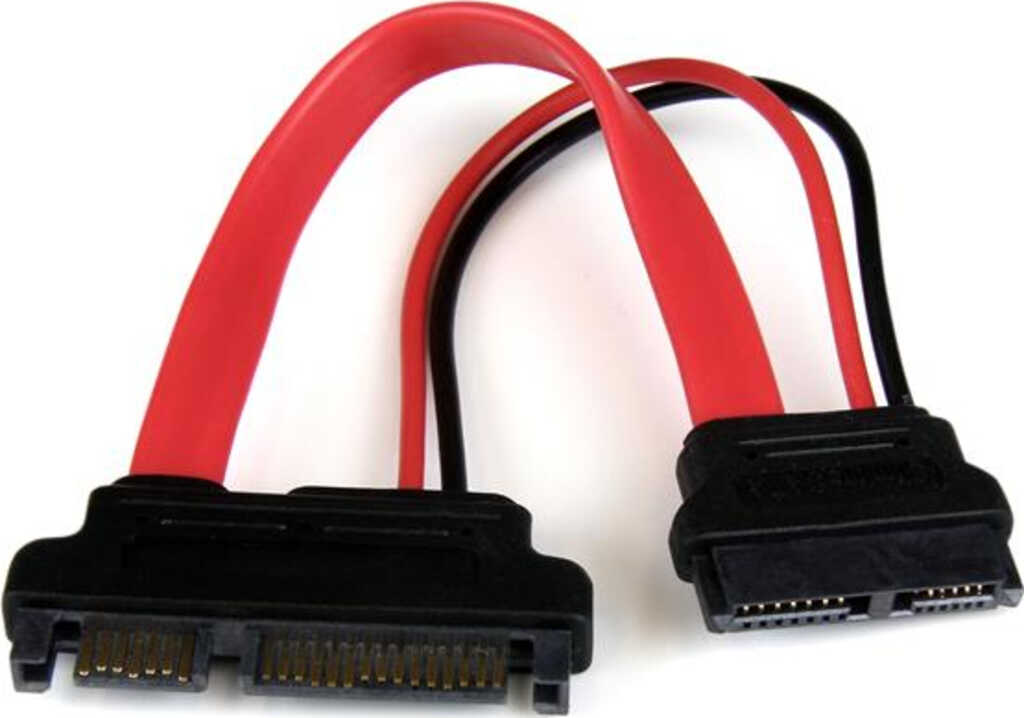 0&comma;15m Slimline SATA auf SATA Adapter mit Strom