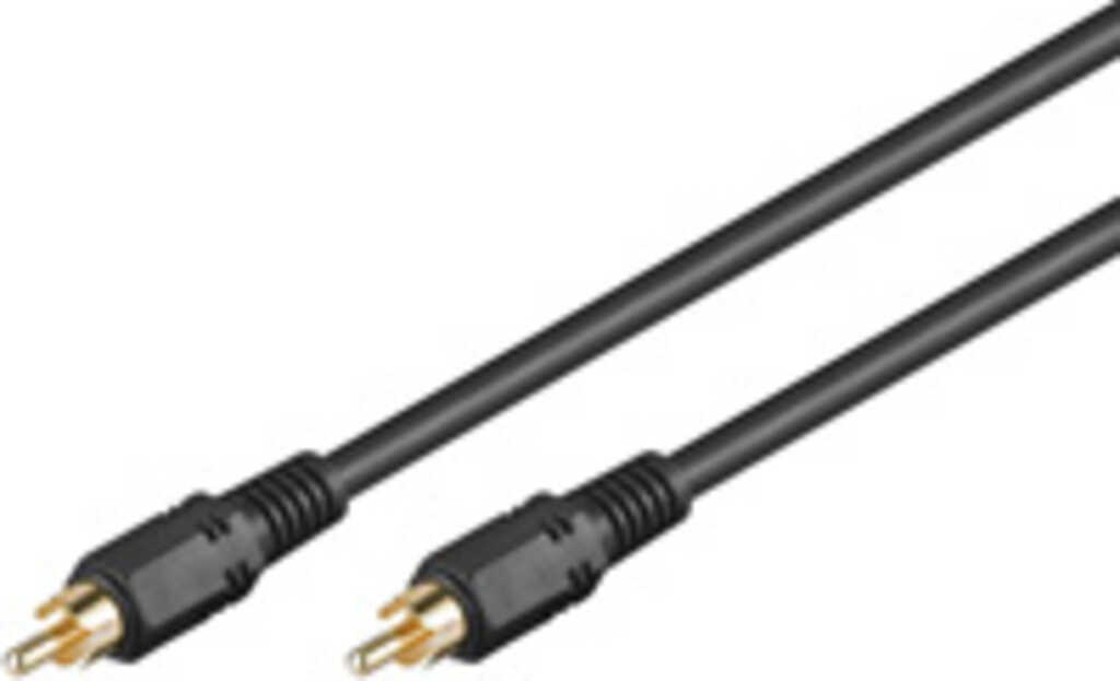 10 m goobay Cinch Audio-Video-Kabel mit vergoldeten