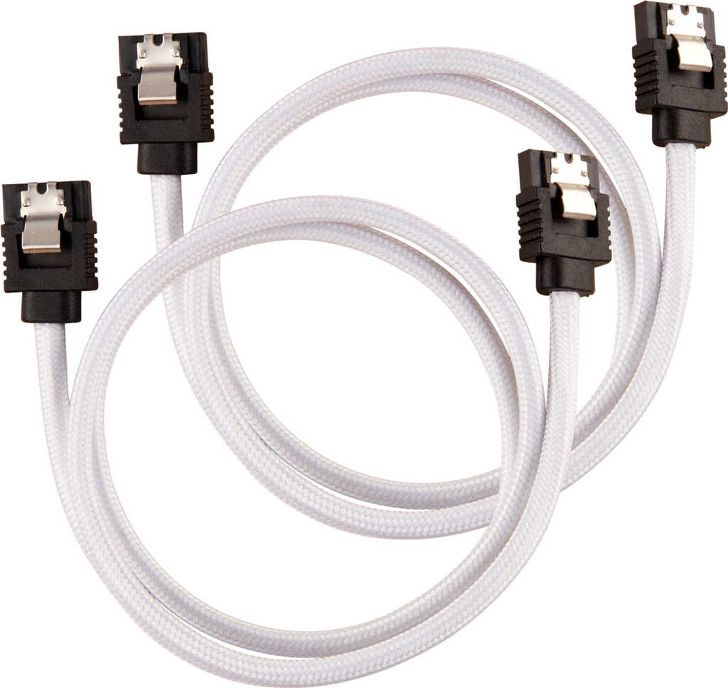 0&comma;6m Corsair CC-8900253 SATA-Kabel Schwarz&comma; Wei&szlig;