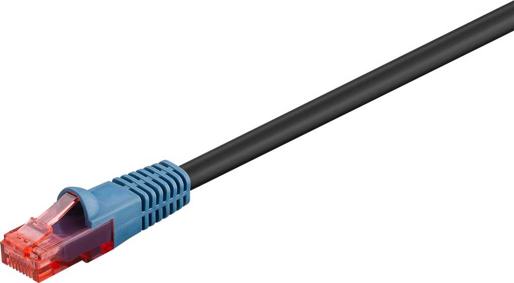15m Outdoor-Patchkabel Cat&period;6 U&sol;UTP schwarz