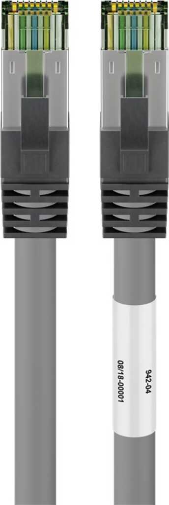 25m RJ45 Patchkabel S&sol;FTP &lpar;PIMF&rpar; Cat&period;8&period;1 grau