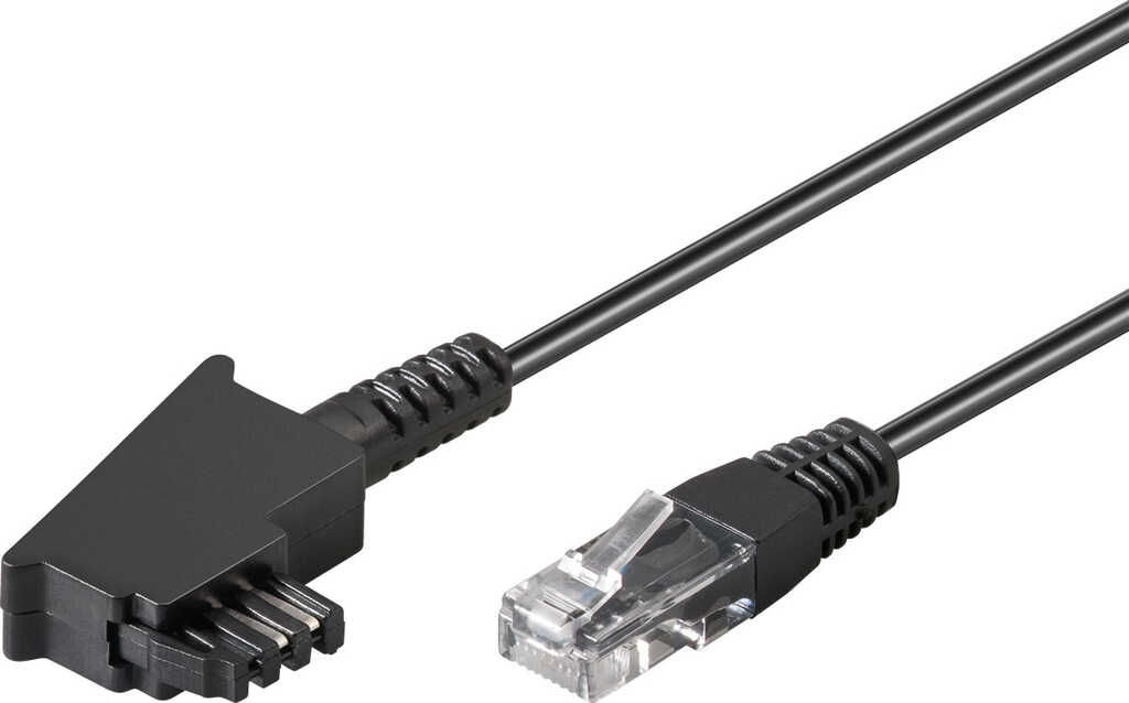 50m goobay DSL-&sol;VDSL-Routerkabel&comma; schwarz