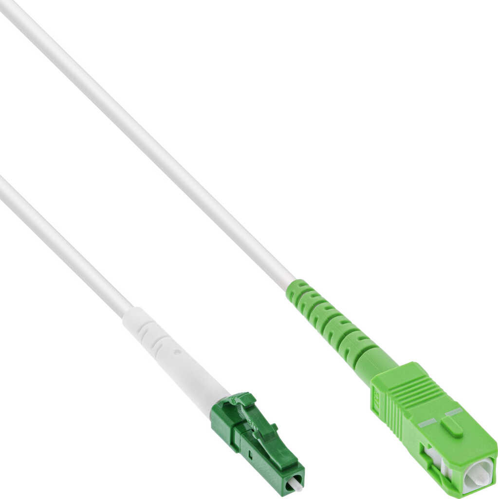 20m InLine LWL Simplex Kabel&comma; FTTH&comma; LC&sol;APC 8&deg; zu