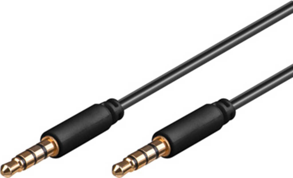 1&comma;5m Audio-Kabel Klinke 3&comma;5 mm Stecker &lpar;4-Pin&rpar; auf