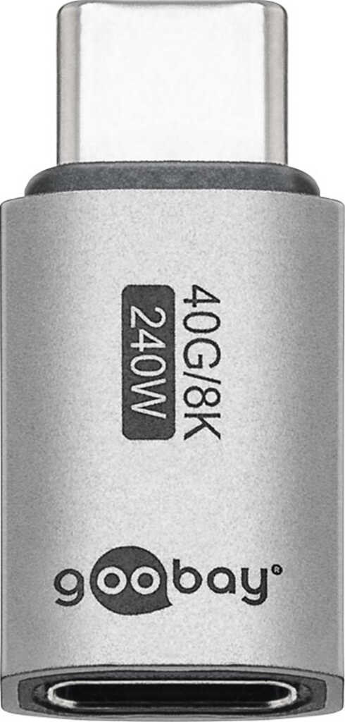 USB-C-Adapter Stecker&sol;Buchse gerade&comma; USB 4&period;0