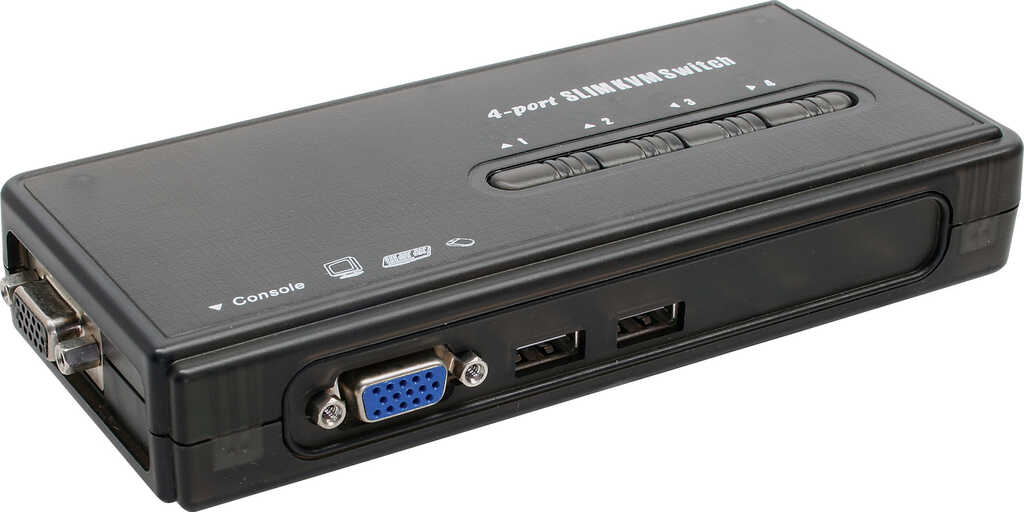 InLine KVM Switch&comma; 4-fach&comma; USB
