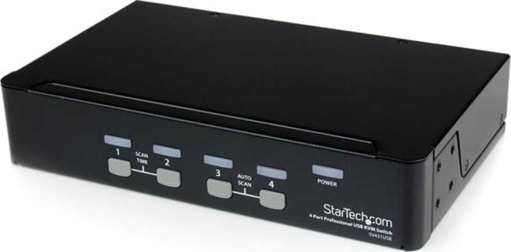 StarTech 4 Port VGA USB KVM Switch mit Hub&comma;