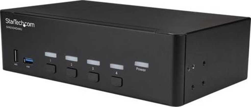 StarTech 4 Port HDMI KVM Switch&comma; 4K 30Hz&comma; zwei Displays