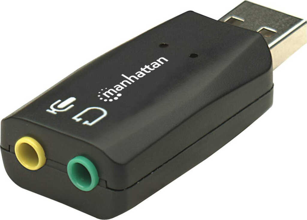 Manhattan Hi-Speed USB 3D Sound Adapter&comma; Verbessert