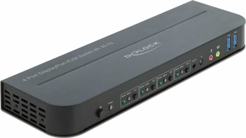 Delock DisplayPort 1&period;4 KVM Switch 8K 30 Hz mit USB 3&period;0 und