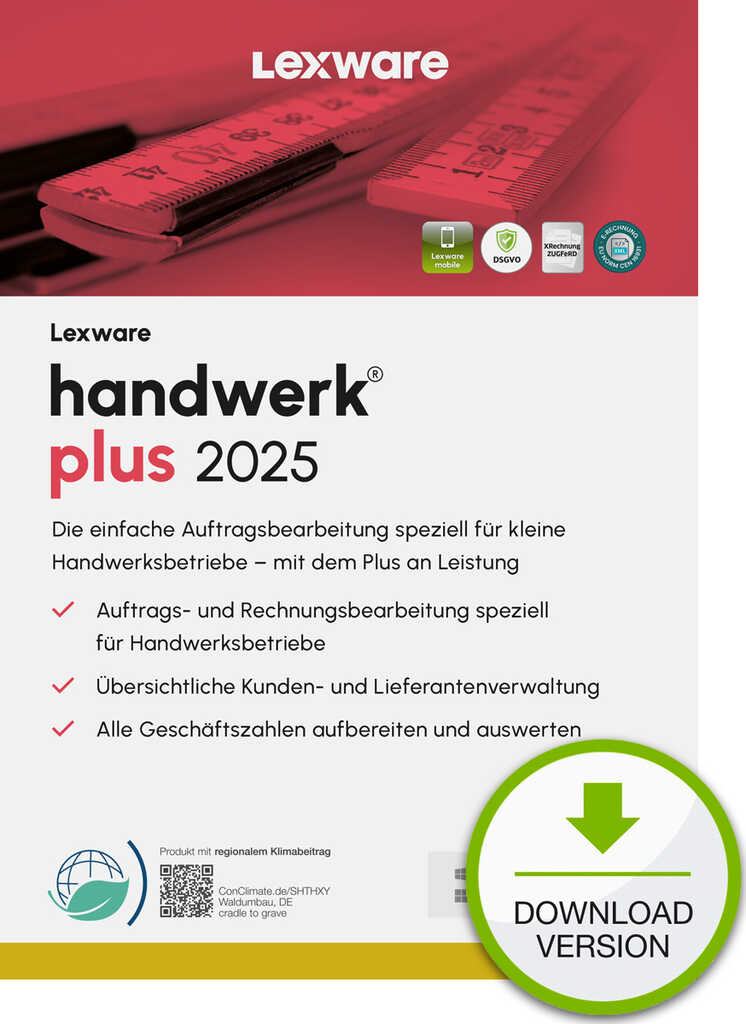 Lexware Handwerk Plus 2025 - Abo-Vertrag&comma; ESD