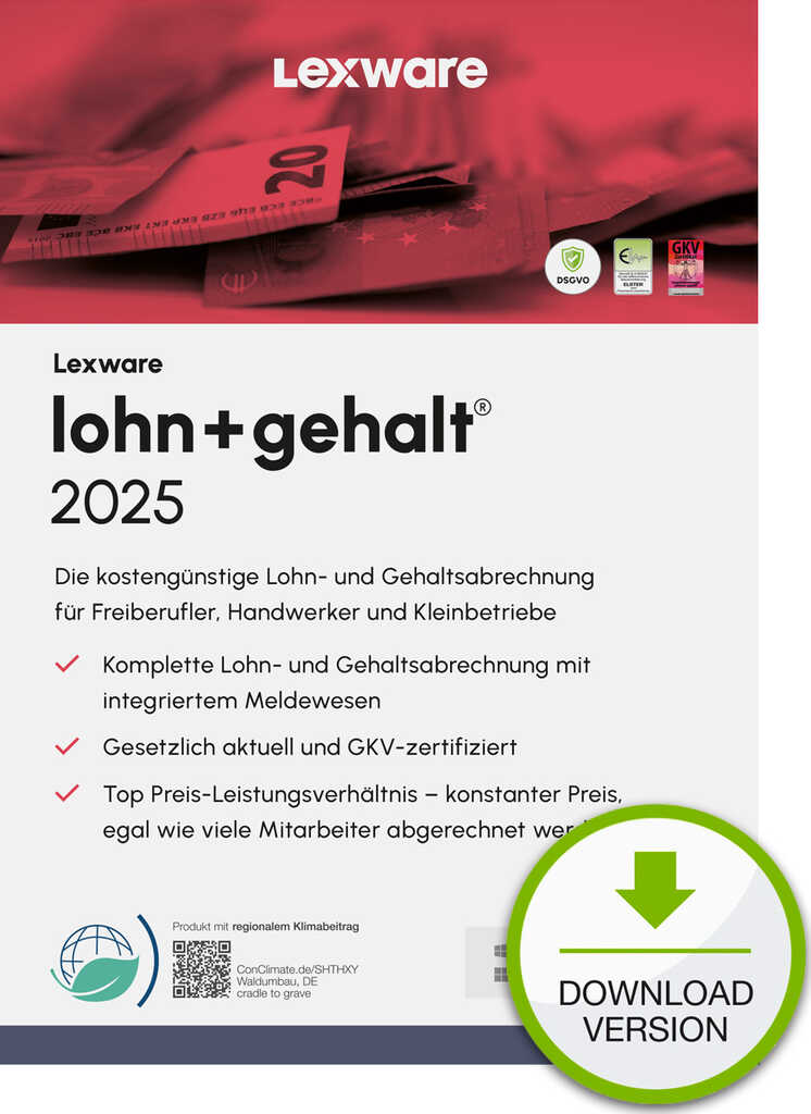 Lexware Lohn&plus;Gehalt 2025&comma; ESD