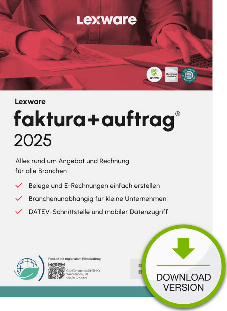 Lexware Faktura&plus;Auftrag 2025 - Abo-Vertrag&comma; ESD