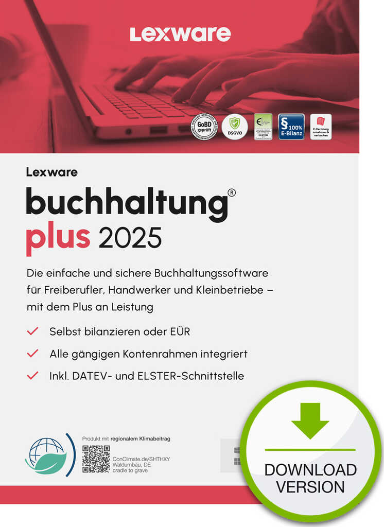 Lexware Buchhaltung Plus 2025 - Abo-Vertrag&comma; ESD