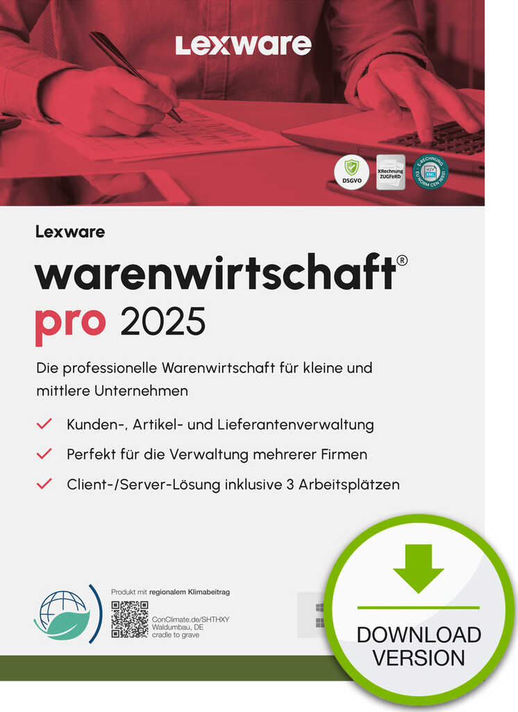 Lexware Warenwirtschaft Pro 2025 - Abo-Vertrag&comma; ESD