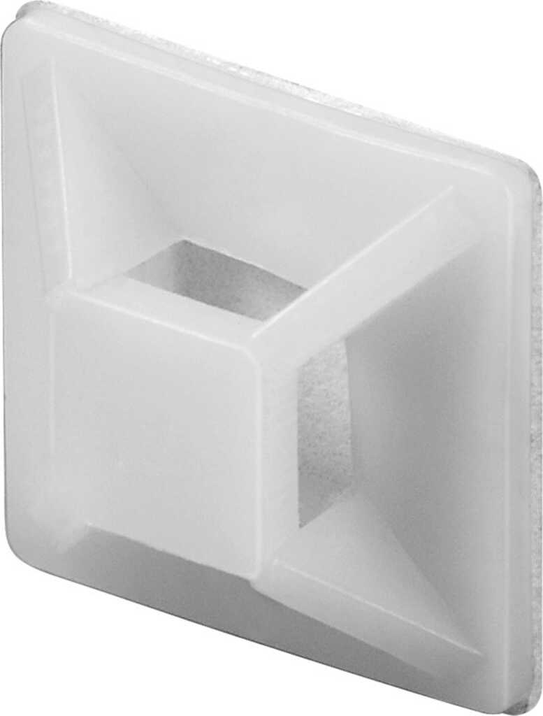 100er Pack Klebesockel mit &Ouml;se natur&comma; selbstklebend goobay