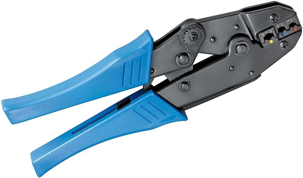 fixPOINT Crimpzange aus Metall f&uuml;r isolierte Kabelschuhe