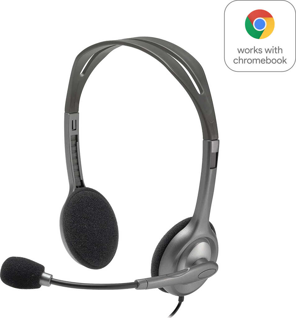 Logitech H111 Headset&comma; On-Ear&comma; PC