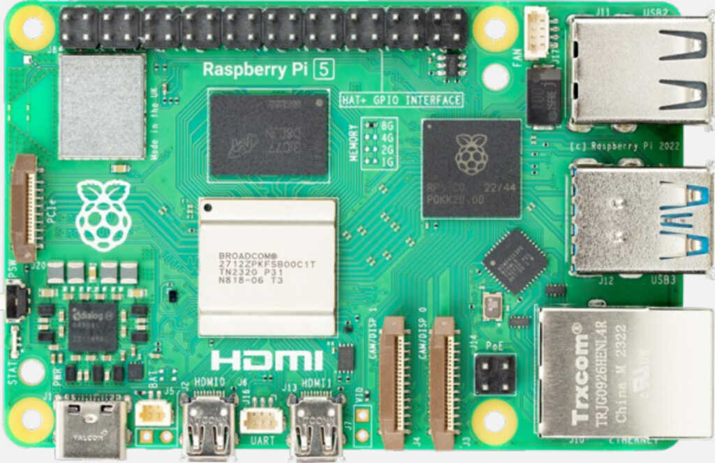 Raspberry Pi 5 Modell B&comma; 8GB RAM