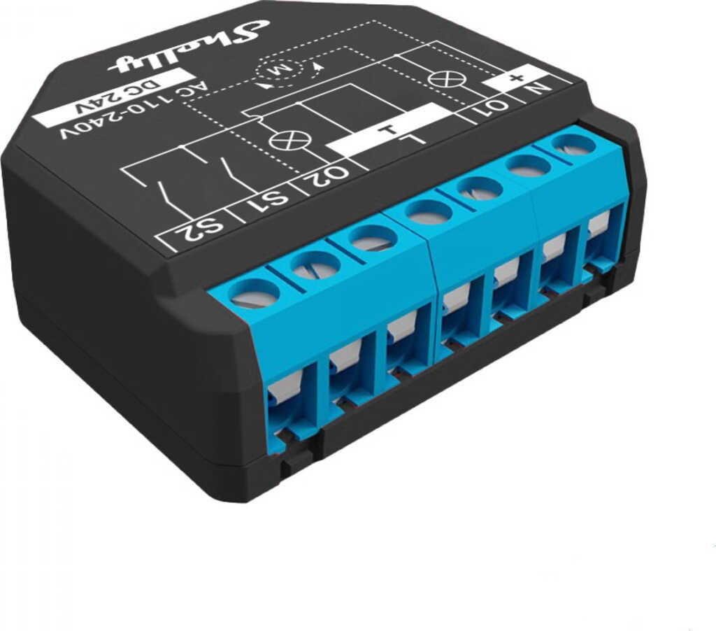 Shelly Plus 2PM&comma; WLAN-Funkschalter mit Strommesssensor&comma;