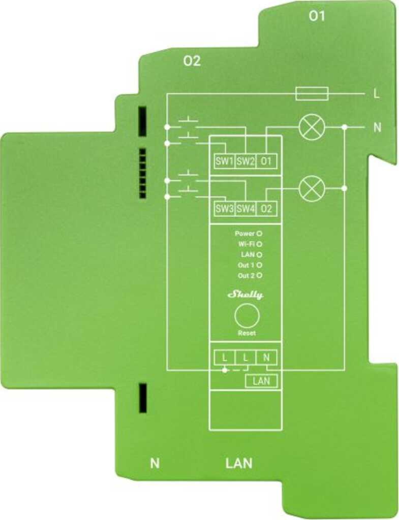 Shelly Pro Dimmer 2PM&comma; Dimmaktor
