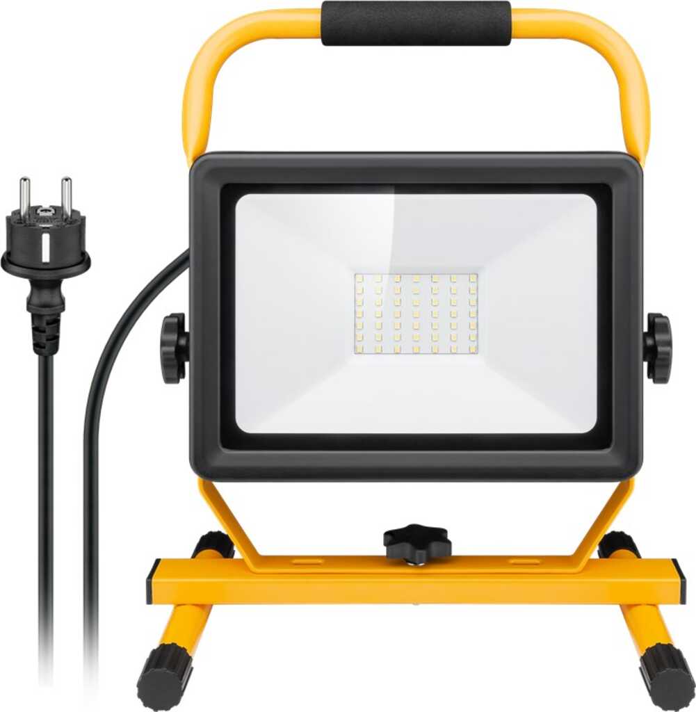 goobay LED-Baustrahler mit Standfu&szlig;&comma; 50W