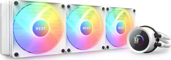 NZXT Kraken 360 RGB White CPU-Lüfter, 3x 120x120mm, 500-1800rpm, 133.98m³/h, 78.85 CFM, 33.9dB(A), 2.57mmH2O