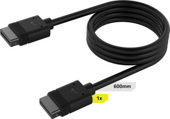 Corsair iCUE LINK Kabel, gerade, 600mm, schwarz 