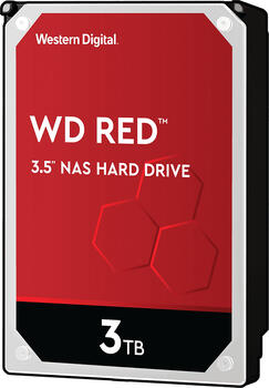 3.0 TB HDD Western Digital WD Red SATA 6Gb/s-Festplatte geeignet für Dauerbetrieb