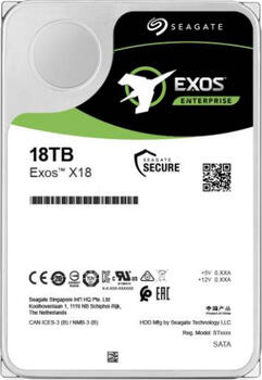 18.0 TB SAS HDD Seagate Exos X X18-Festplatte, geeignet für Dauerbetrieb, heliumgefüllt, PowerChoice, PowerBalance