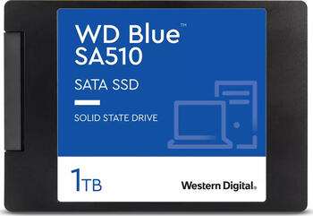 1.0 TB SSD Western Digital WD Blue SA510 SSD, SATA 6Gb/s, lesen: 560MB/s, schreiben: 520MB/s, TBW: 400TB