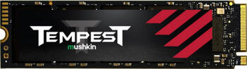 256 GB SSD Mushkin Tempest , M.2/M-Key (PCIe 3.0 x4), lesen: 3100MB/s, schreiben: 1400MB/s SLC-Cached, TBW: 125TB