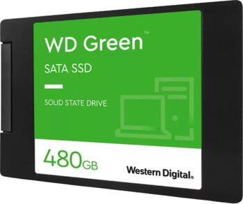 480 GB SSD Western Digital WD Green SATA SSD, SATA 6Gb/s, lesen: 545MB/s