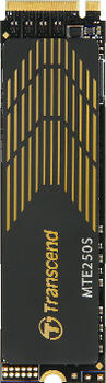 2.0 TB SSD Transcend MTE250S SSD, M.2/M-Key (PCIe 4.0 x4), lesen: 7100MB/s, schreiben: 6500MB/s SLC-Cached, TBW: 1