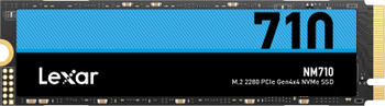 1.0 TB SSD Lexar Professional NM710, M.2/M-Key (PCIe 4.0 x4), lesen: 5000MB/s, schreiben: 4500MB/s SLC-Cached, TBW: 6