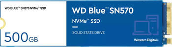 500 GB SSD WD Blue SN570 NVMe, M.2 PCIe 3.0 x4 lesen: 3500MB/s, schreiben: 2300MB/s, TBW: 300TB