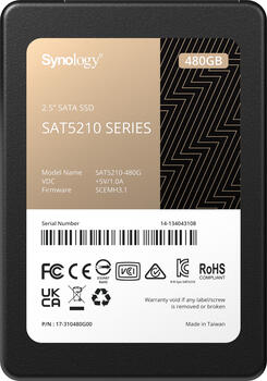 480 GB SSD Synology 2.5 SATA SAT5210, SATA 6Gb/s 