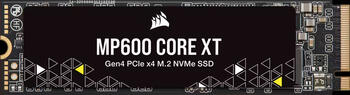 4.0 TB SSD Corsair Force Series MP600 Core XT, M.2/M-Key (4.0 x4), lesen: 5000MB/s, schreiben: 4400MB/s, TBW: 900TB