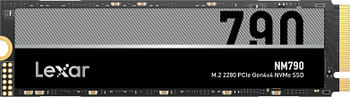512 GB SSD Lexar NM790, M.2/M-Key (PCIe 4.0 x4), lesen: 7200MB/s, schreiben: 4400MB/s SLC-Cached, TBW: 500TB