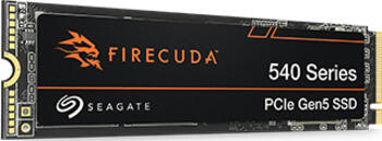 2.0 TB SSD Seagate FireCuda 540 SSD + Rescue, M.2/M-Key (PCIe 5.0 x4), lesen: 10000MB/s, schreiben: 10000MB/s SLC-Ca