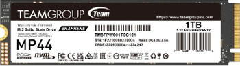 1.0 TB SSD TeamGroup MP44, M.2/M-Key (PCIe 4.0 x4), lesen: 7400MB/s, schreiben: 6500MB/s SLC-Cached, TBW: 1.45PB