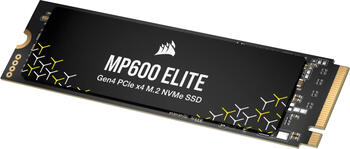 1.0 TB SSD Corsair Force Series MP600 Elite, M.2/M-Key (PCIe 4.0 x4), lesen: 7000MB/s, schreiben: 6200MB/s SLC-Cach