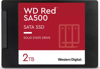 2.0 TB SSD Western Digital WD Red SA500 NAS SATA SSD, SATA 6Gb/s, lesen: 560MB/s, schreiben: 520MB/s, TBW: 1.3PB