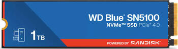 1.0 TB SSD Western Digital WD Blue SN5100 NVMe, M.2/M-Key (PCIe 4.0 x4), lesen: 7100MB/s, schreiben: 6700MB/s, TBW: 60 1.0 TB SSD Western Digital WD Blue SN5100 NVMe, M.2/M-Key (PCIe 4.0 x4), lesen: 7100MB/s, schreiben: 6700MB/s, TBW: 60