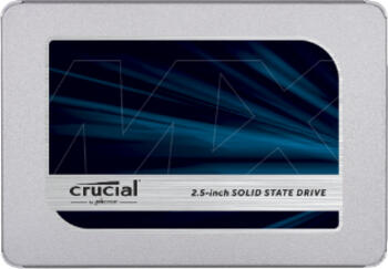 1.0 TB SSD Crucial MX500 SATA 6GB/ s  6,4cm/ 2.5 Zoll lesen: 560MB/s, schreiben: 510MB/s, TBW: 360TB