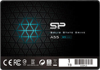 1.0 TB SSD Silicon Power Ace A55 6,4cm / 2.5 Zoll SATA 6Gb/ lesen: 560MB/s, schreiben: 530MB/s, MTBF: 1.5 Mio. h