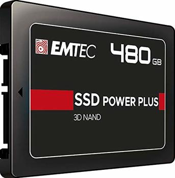 480 GB SSD Emtec X150 SSD Power Plus, SATA 6Gb/s, lesen: 520MB/s, schreiben: 500MB/s